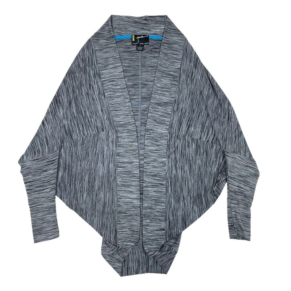 Jamie Sadock Sweater Womens Small Gray Open‎ Front Dolman Sleeve Athleisure